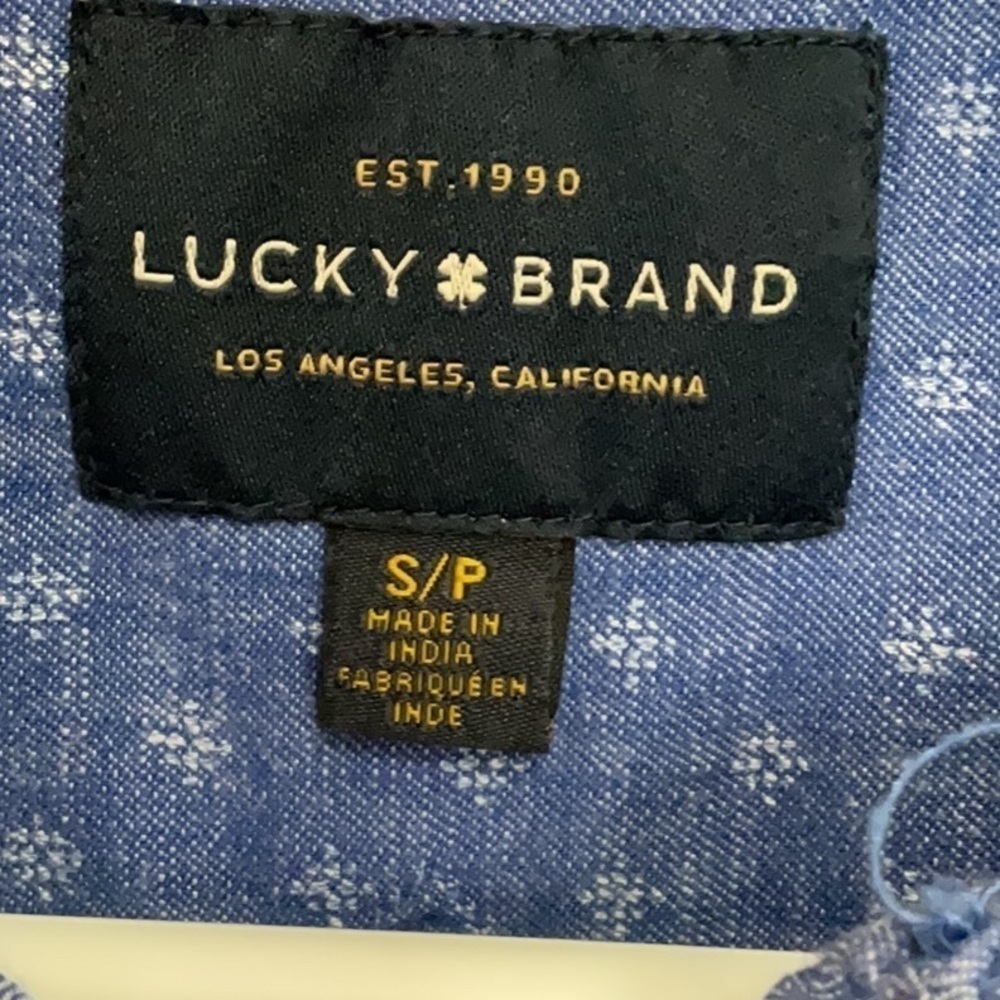 LUCKY BRAND Denim Blue Shirt - Picture 2 of 7
